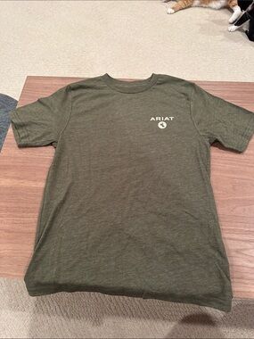 Ariat Olive Logo Short Sleeve Tee